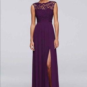 Plum bridal dress size 4